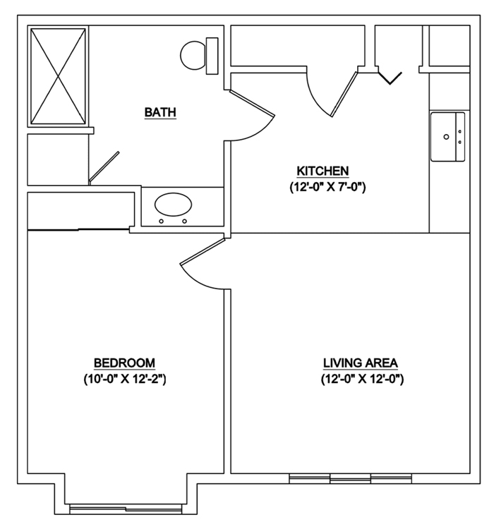 unit e floor plan
